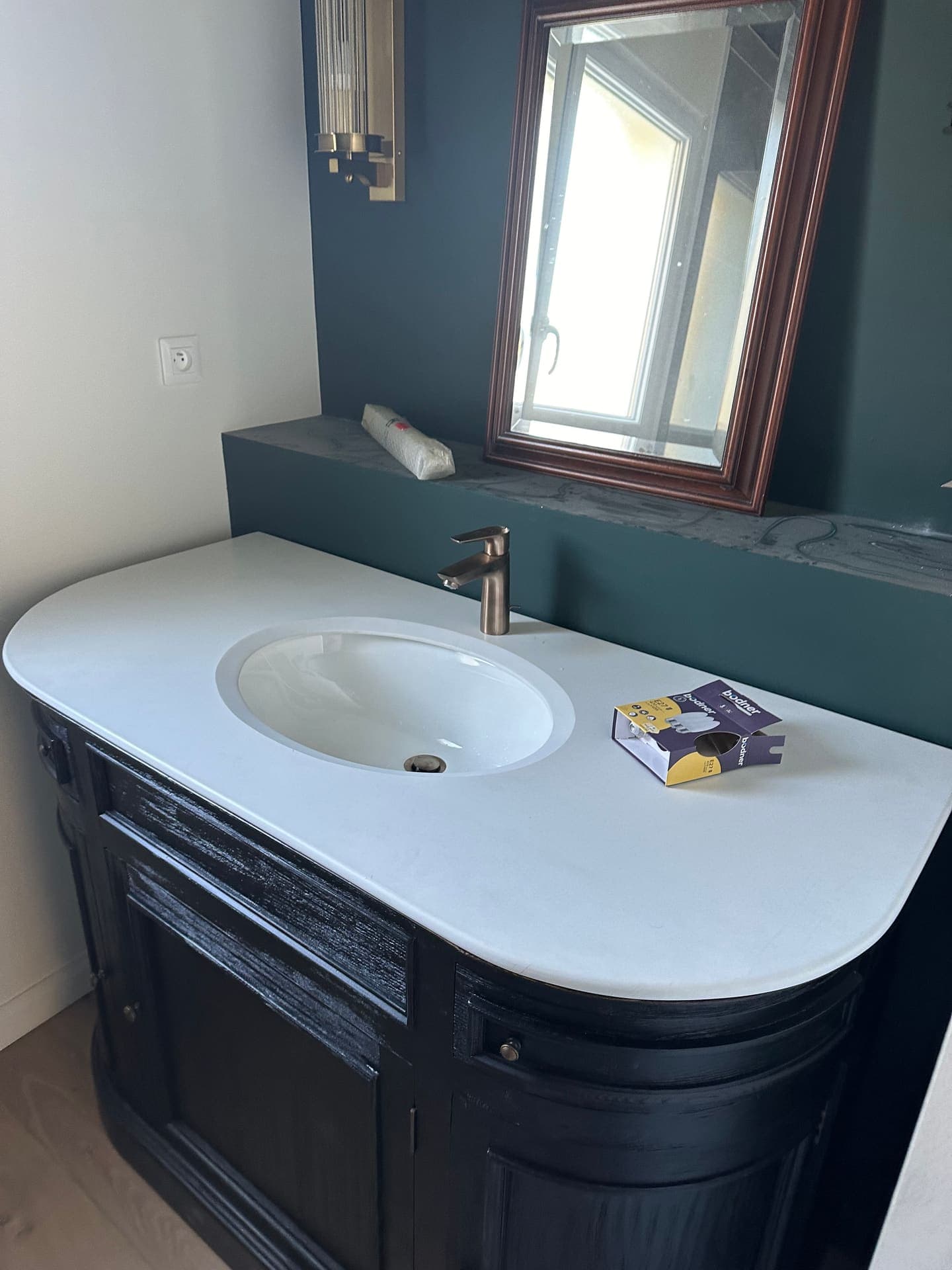 Salle de bain design, miroirs LED